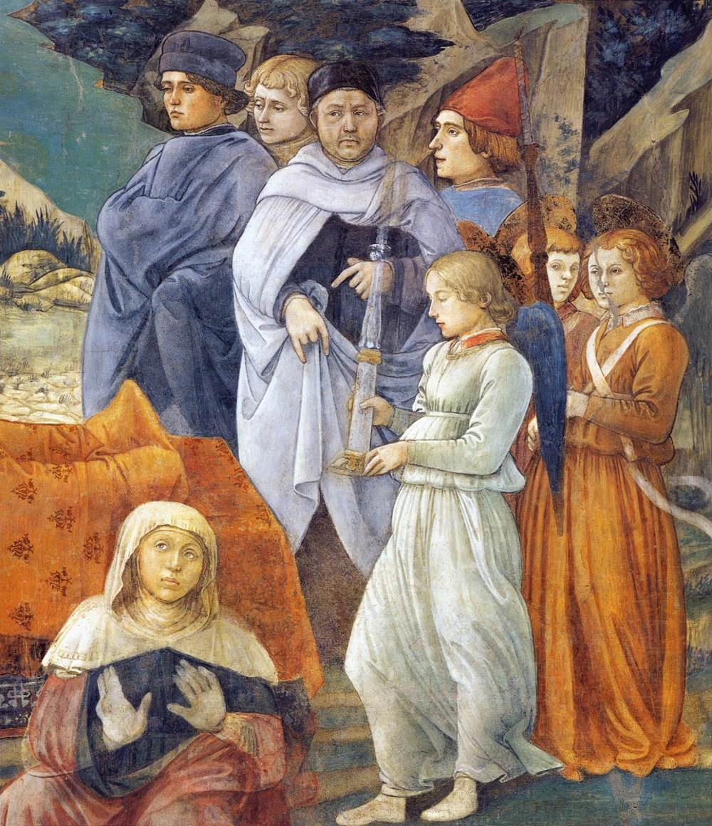 Morte della Vergine - Duomo, Spoleto, dettaglio